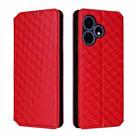 For Boost Mobile Celero 5G+ 2024 Cubic Grid Texture Flip Leather Phone Case(Red) - 2