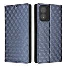For Boost Mobile Celero 5G SC Cubic Grid Texture Flip Leather Phone Case(Blue) - 2