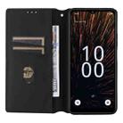 For Boost Mobile Celero 5G SC Cubic Grid Texture Flip Leather Phone Case(Blue) - 3