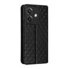 For OPPO A3X 5G Global/ 4G / A3 4G / 5G Cubic Grid Texture Flip Leather Phone Case(Black) - 3