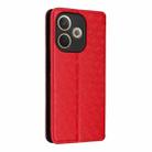 For OPPO A5 Pro 5G Global Cubic Grid Texture Flip Leather Phone Case(Red) - 3