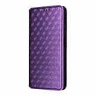 For OPPO A5 Pro 5G Global Cubic Grid Texture Flip Leather Phone Case(Purple) - 2