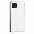 For OPPO A16K / A16e Cubic Grid Texture Flip Leather Phone Case(Silver) - 3