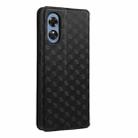 For OPPO A17k / A17 Cubic Grid Texture Flip Leather Phone Case(Black) - 3