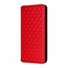 For OPPO A60 4G Cubic Grid Texture Flip Leather Phone Case(Red) - 2