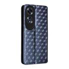 For OPPO A60 4G Cubic Grid Texture Flip Leather Phone Case(Blue) - 3