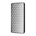 For OPPO A60 4G Cubic Grid Texture Flip Leather Phone Case(Silver) - 2