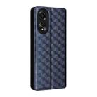 For OPPO A78 4G Cubic Grid Texture Flip Leather Phone Case(Blue) - 3