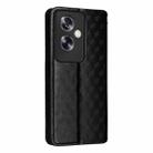 For OPPO A79 5G / A2 5G Cubic Grid Texture Flip Leather Phone Case(Black) - 3