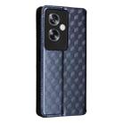 For OPPO A79 5G / A2 5G Cubic Grid Texture Flip Leather Phone Case(Blue) - 3