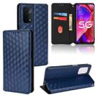 For OPPO A93 5G / A74 5G / A54 5G Cubic Grid Texture Flip Leather Phone Case(Blue) - 1