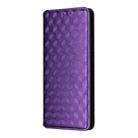 For OPPO F29 5G Global Cubic Grid Texture Flip Leather Phone Case(Purple) - 2