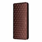 For OPPO F29 5G Global Cubic Grid Texture Flip Leather Phone Case(Brown) - 2