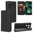 For OPPO Find X6 Cubic Grid Texture Flip Leather Phone Case(Black) - 1