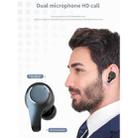 HAMTOD G08 Bluetooth 5.0 Waterproof TWS Active Noise Cancelling Wireless Bluetooth Earphone with Charging Box(Black) - 10