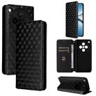 For OPPO Find X8 5G Cubic Grid Texture Flip Leather Phone Case(Black) - 1