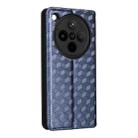 For OPPO Find X8 5G Cubic Grid Texture Flip Leather Phone Case(Blue) - 3
