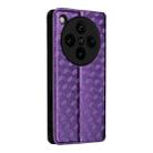 For OPPO Find X8 Pro 5G Cubic Grid Texture Flip Leather Phone Case(Purple) - 3