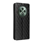 For OPPO Reno12 F 5G Cubic Grid Texture Flip Leather Phone Case(Black) - 3