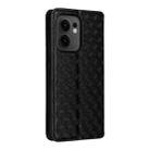 For OPPO Reno13 F 4G / 5G Cubic Grid Texture Flip Leather Phone Case(Black) - 3