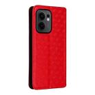 For OPPO Reno13 F 4G / 5G Cubic Grid Texture Flip Leather Phone Case(Red) - 3