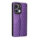 For OPPO Reno13 Pro 5G Cubic Grid Texture Flip Leather Phone Case(Purple) - 3