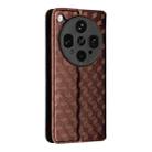 For OPPO Find X8 Ultra 5G Cubic Grid Texture Flip Leather Phone Case(Brown) - 3