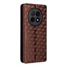 For OPPO F29 Pro 5G Global Cubic Grid Texture Flip Leather Phone Case(Brown) - 3
