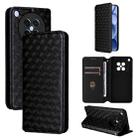 For OPPO Find X8s 5G Cubic Grid Texture Flip Leather Phone Case(Black) - 1