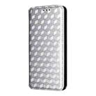 For OPPO Find X8s 5G Cubic Grid Texture Flip Leather Phone Case(Silver) - 2