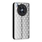 For OPPO Find X8s 5G Cubic Grid Texture Flip Leather Phone Case(Silver) - 3