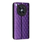 For OPPO Find X8s 5G Cubic Grid Texture Flip Leather Phone Case(Purple) - 3