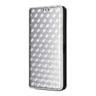 For OPPO Find X8s+ 5G Cubic Grid Texture Flip Leather Phone Case(Silver) - 2