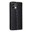 For OPPO K13 5G / K13X 5G / K12S 5G Cubic Grid Texture Flip Leather Phone Case(Black) - 3