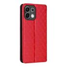 For OPPO K13 5G / K13X 5G / K12S 5G Cubic Grid Texture Flip Leather Phone Case(Red) - 3
