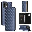 For OPPO K13 5G / K13X 5G / K12S 5G Cubic Grid Texture Flip Leather Phone Case(Blue) - 1