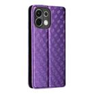 For OPPO K13 5G / K13X 5G / K12S 5G Cubic Grid Texture Flip Leather Phone Case(Purple) - 3