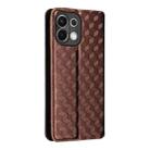 For OPPO K13 5G / K13X 5G / K12S 5G Cubic Grid Texture Flip Leather Phone Case(Brown) - 3