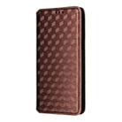 For OPPO A5x 5G / 4G Global Cubic Grid Texture Flip Leather Phone Case(Brown) - 2