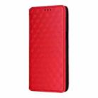 For OPPO A5 5G / 4G Global / A5M Cubic Grid Texture Flip Leather Phone Case(Red) - 2