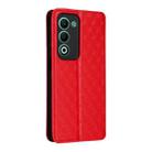 For OPPO A5 5G / 4G Global / A5M Cubic Grid Texture Flip Leather Phone Case(Red) - 3
