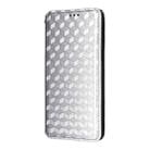 For OPPO A5 5G / 4G Global / A5M Cubic Grid Texture Flip Leather Phone Case(Silver) - 2
