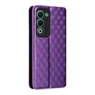 For OPPO A5 5G / 4G Global / A5M Cubic Grid Texture Flip Leather Phone Case(Purple) - 3