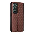 For OPPO A5 5G / 4G Global / A5M Cubic Grid Texture Flip Leather Phone Case(Brown) - 3
