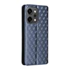 For OPPO Reno14 Pro Global Cubic Grid Texture Flip Leather Phone Case(Blue) - 3