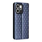 For OPPO Reno14 F 5G Cubic Grid Texture Flip Leather Phone Case(Blue) - 3
