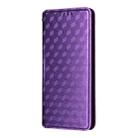 For OPPO Reno14 F 5G Cubic Grid Texture Flip Leather Phone Case(Purple) - 2