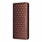For OPPO Reno14 F 5G Cubic Grid Texture Flip Leather Phone Case(Brown) - 2