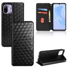 For Ulefone Note 6 / Note 6P / Note 6T Cubic Grid Texture Flip Leather Phone Case(Black) - 1
