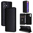 For Ulefone Note 21 Cubic Grid Texture Flip Leather Phone Case(Black) - 1